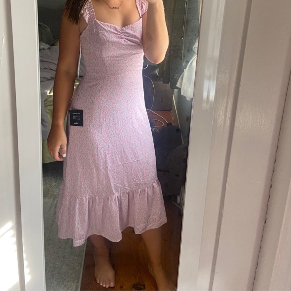 Flowy floral dress